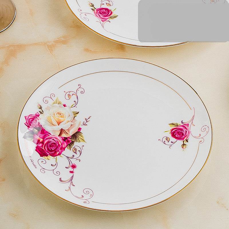 Pasta Plate, Porcelain Plate, Shallow Plate, Cold Dish Plate - Mubimart