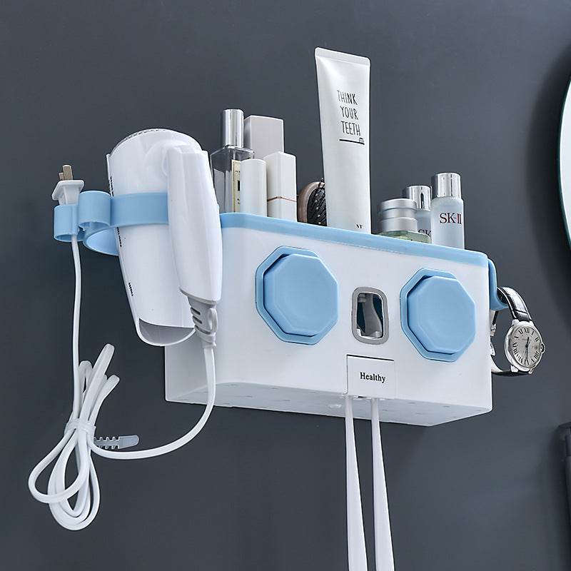 Paste Wall Mounted Toothbrush Holder - Mubimart