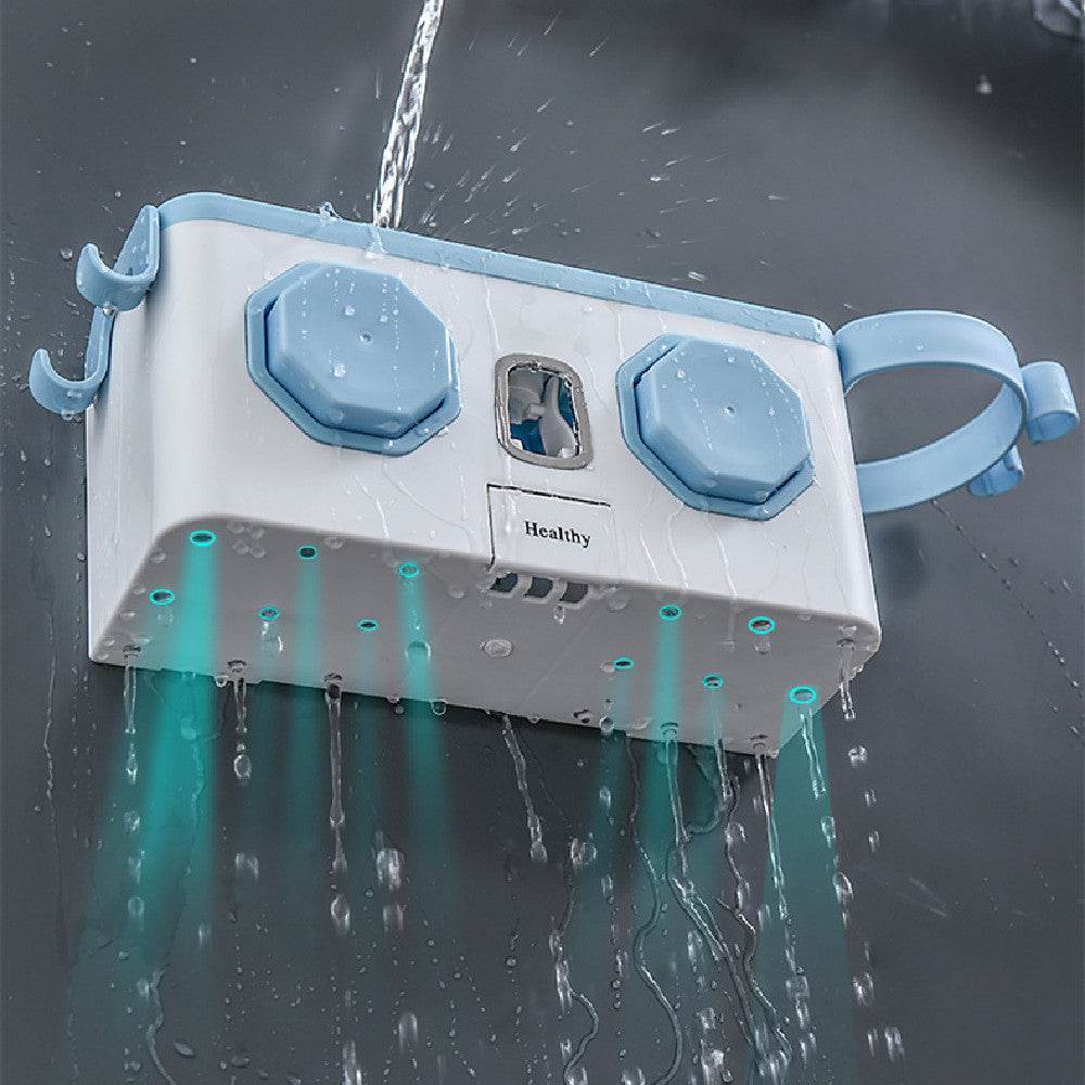 Paste Wall Mounted Toothbrush Holder - Mubimart