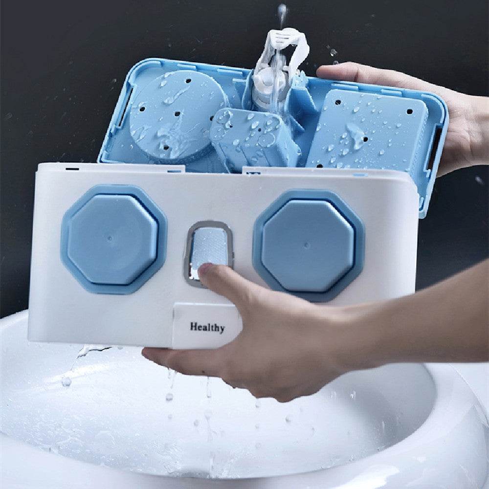 Paste Wall Mounted Toothbrush Holder - Mubimart