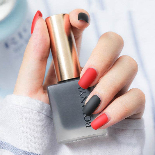 Peelable Nail Polish Matte Matte Nail Polish Odor-Free Water-Based Nail Polish Candy Color Nail Polish - Mubimart