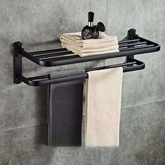 Perforated Space Aluminum Bathroom Folding Shelf Bathroom - Mubimart -  