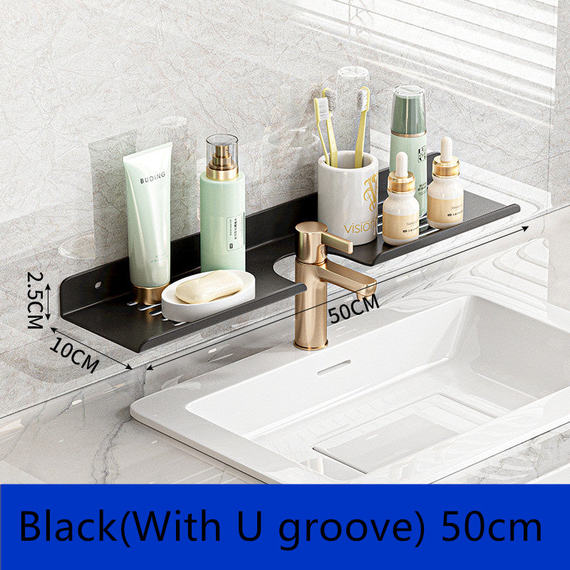 Perforation-free Bathroom Faucet Drainage Shelf - Mubimart -  