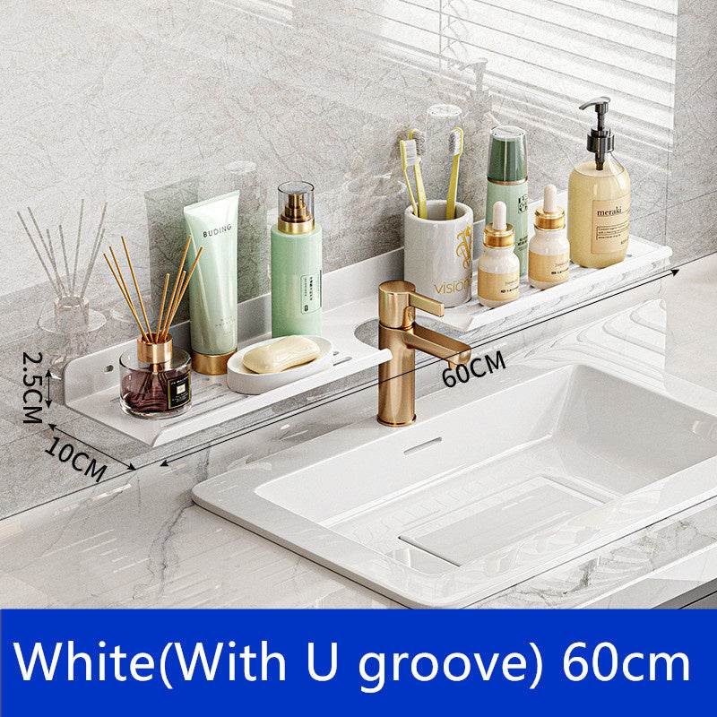 Perforation-free Bathroom Faucet Drainage Shelf - Mubimart