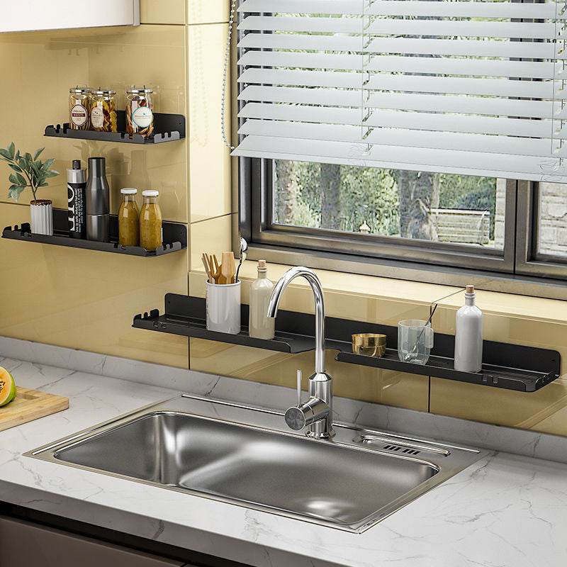 Perforation-free Bathroom Faucet Drainage Shelf - Mubimart