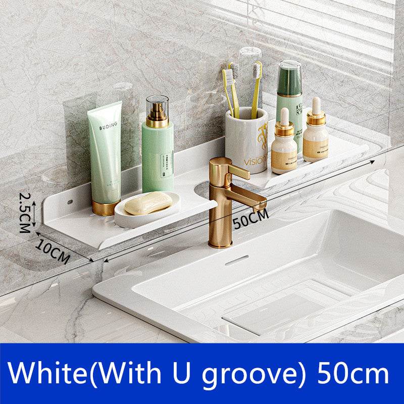 Perforation-free Bathroom Faucet Drainage Shelf - Mubimart