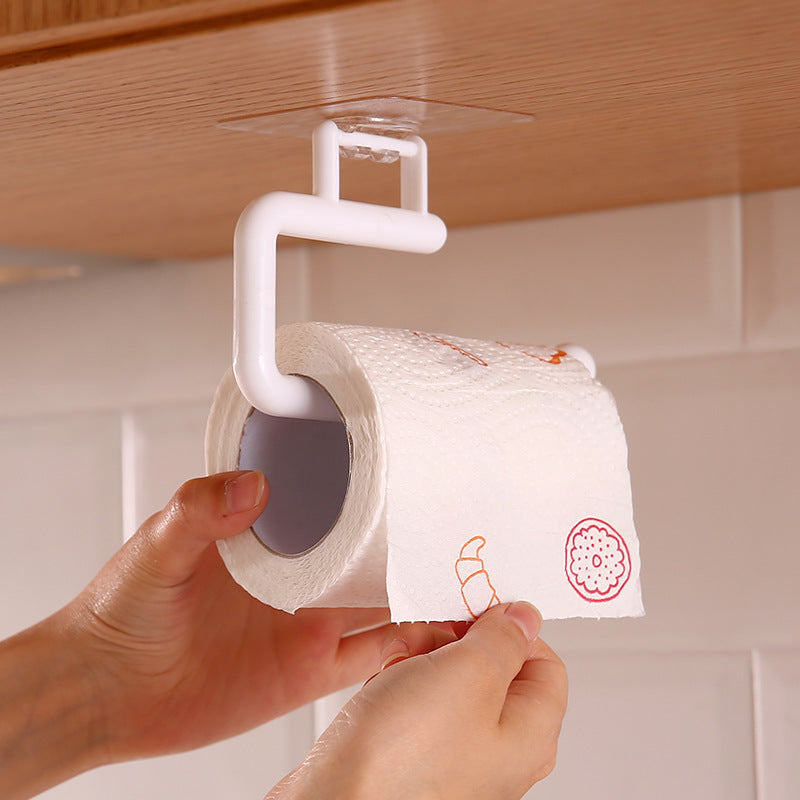 Perforation-free Kitchen Special Paper Towel Holder Roll Holder Hanger - Mubimart -  