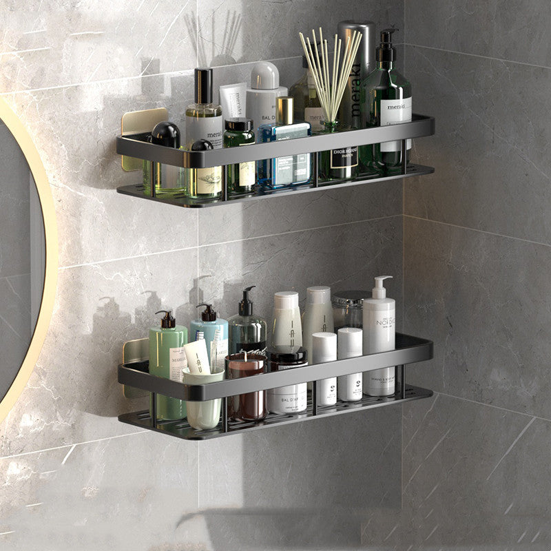 Perforation-free Wall-mounted Bathroom Shelf For Bathroom Storage - Mubimart -  