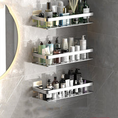 Perforation-free Wall-mounted Bathroom Shelf For Bathroom Storage - Mubimart -  