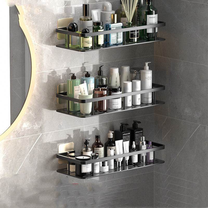Perforation-free Wall-mounted Bathroom Shelf For Bathroom Storage - Mubimart
