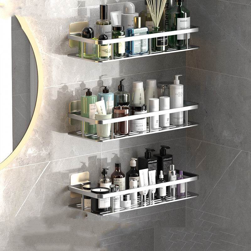 Perforation-free Wall-mounted Bathroom Shelf For Bathroom Storage - Mubimart