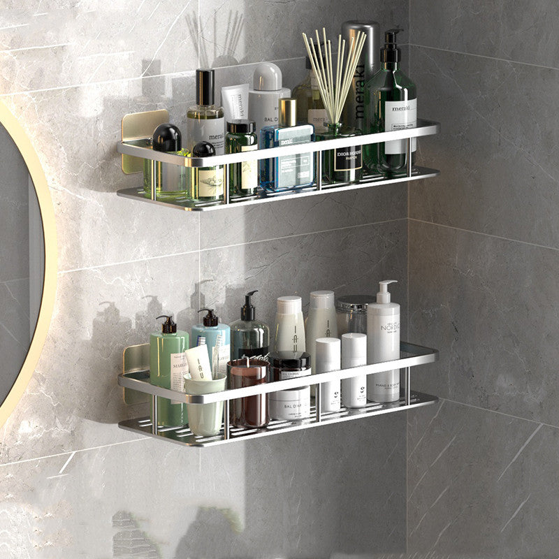 Perforation-free Wall-mounted Bathroom Shelf For Bathroom Storage - Mubimart -  