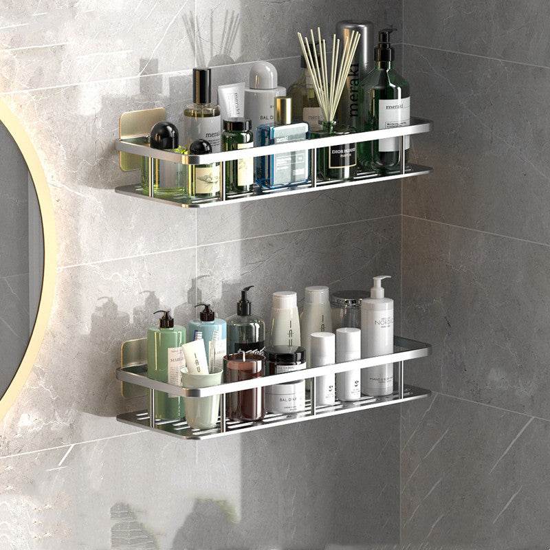 Perforation-free Wall-mounted Bathroom Shelf For Bathroom Storage - Mubimart