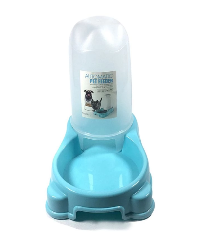 Pet Automatic Food Water Dispenser Puppy Kitten Feeder Bowl Dog Drinker Feeding Dish - Mubimart -  