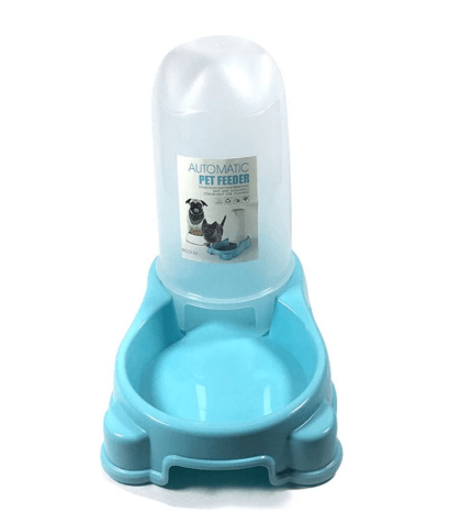 Pet Automatic Food Water Dispenser Puppy Kitten Feeder Bowl Dog Drinker Feeding Dish - Mubimart