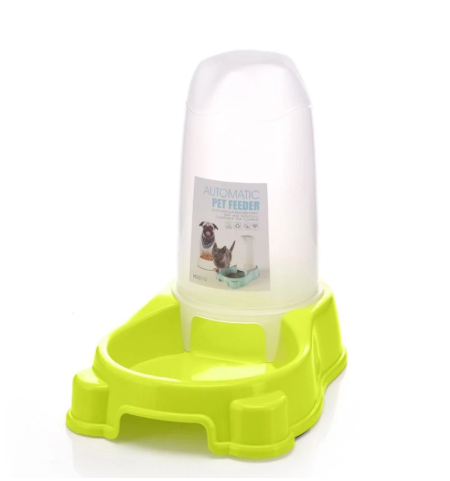 Pet Automatic Food Water Dispenser Puppy Kitten Feeder Bowl Dog Drinker Feeding Dish - Mubimart -  