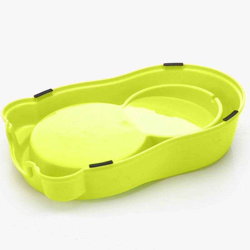 Pet Automatic Food Water Dispenser Puppy Kitten Feeder Bowl Dog Drinker Feeding Dish - Mubimart