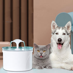 Pet Dog Cat Water Fountain Electric Automatic Water Feeder Dispenser Container LED Water Level Display For Dogs Cats Drink - Mubimart - Pet Water Feeder 