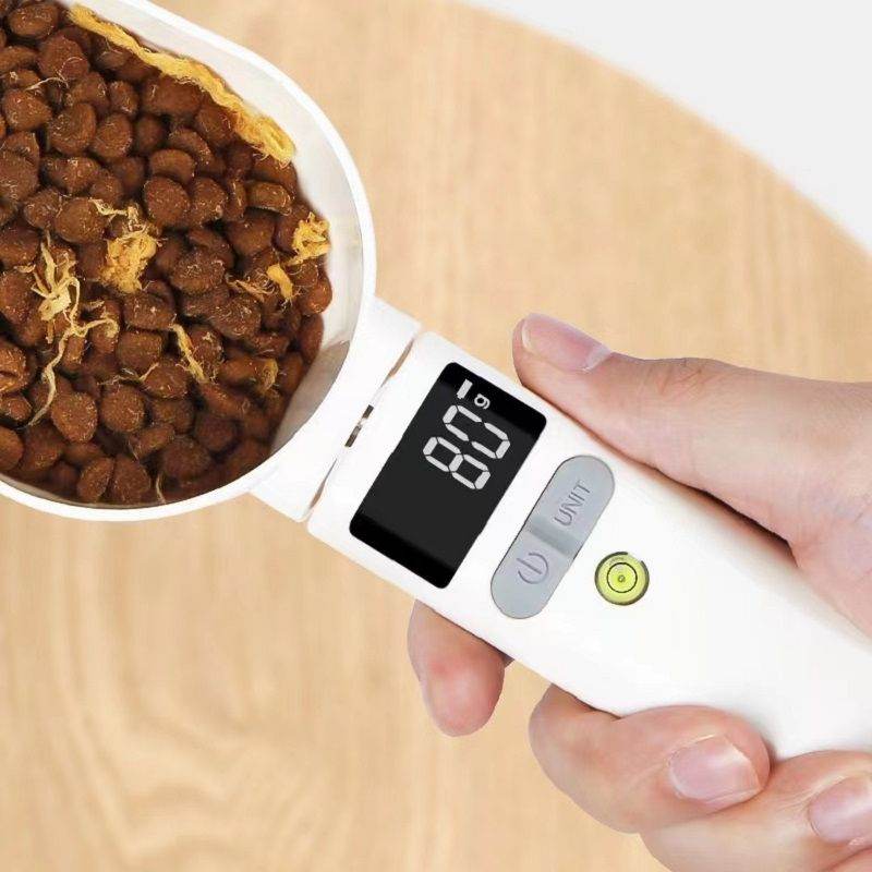 Pet Food Spoon Transparent With Scale Measurement - Mubimart