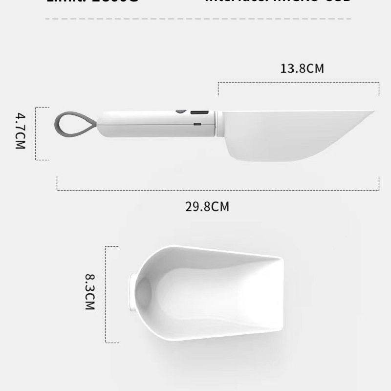Pet Food Spoon Transparent With Scale Measurement - Mubimart