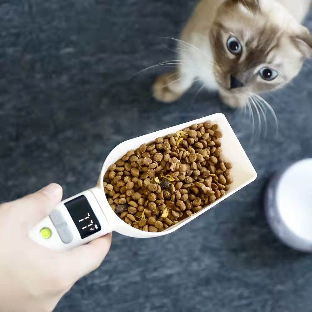 Pet Food Spoon Transparent With Scale Measurement - Mubimart