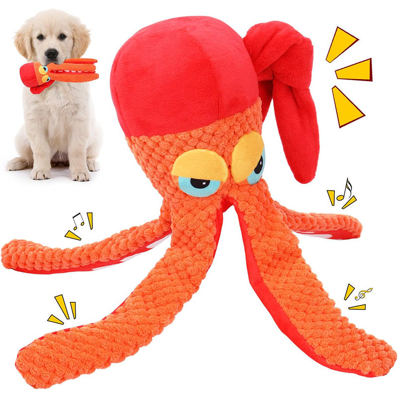 Pet Plush Toy Octopus Dog Puzzle - Mubimart -  