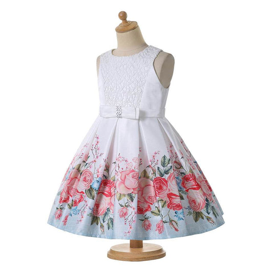 Pettigirl Flower Little Girl Party Dresses Girly Valentine - Mubimart