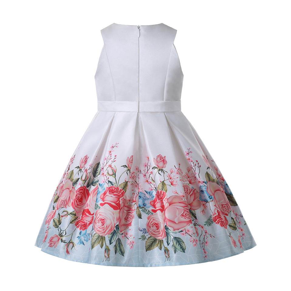 Pettigirl Flower Little Girl Party Dresses Girly Valentine - Mubimart
