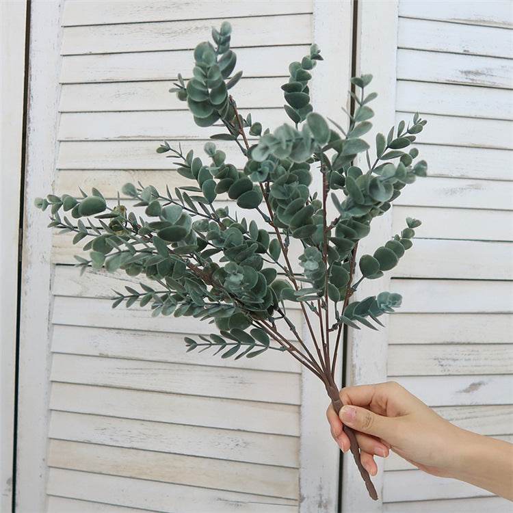 Photography-Props Flower Arrangement Money-Leaf Wedding Deco Artificial-Plants Eucalyptus - Mubimart