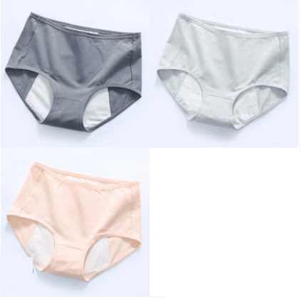 Physiological Pants Girls Ladies breathable antibacterial leak-proof of waist large size menstrual period warm triangle cotton underwear women - Mubimart
