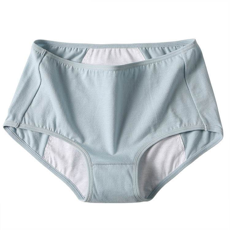 Physiological Pants Girls Ladies breathable antibacterial leak-proof of waist large size menstrual period warm triangle cotton underwear women - Mubimart