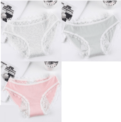 Physiological Pants Girls Ladies breathable antibacterial leak-proof of waist large size menstrual period warm triangle cotton underwear women - Mubimart