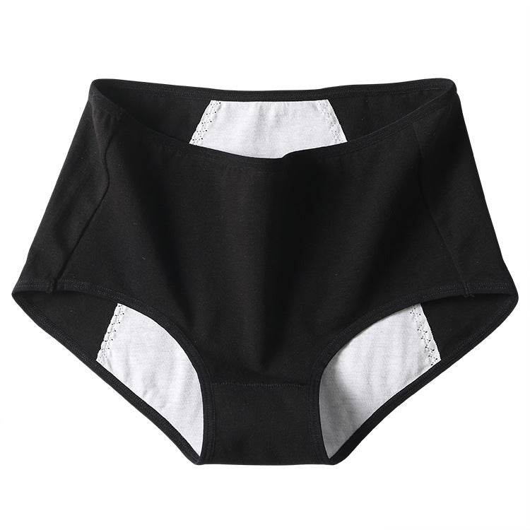 Physiological Pants Girls Ladies breathable antibacterial leak-proof of waist large size menstrual period warm triangle cotton underwear women - Mubimart