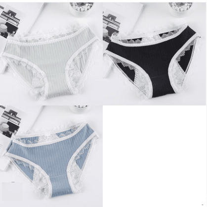 Physiological Pants Girls Ladies breathable antibacterial leak-proof of waist large size menstrual period warm triangle cotton underwear women - Mubimart