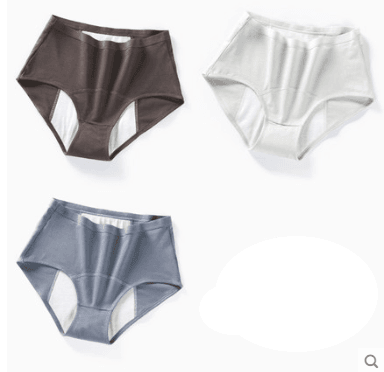Physiological Underwear Ladies Cotton Cotton Antibacterial Crotch Menstrual Period Leak-proof Breathable Aunt Middle Waist Health Pants - Mubimart