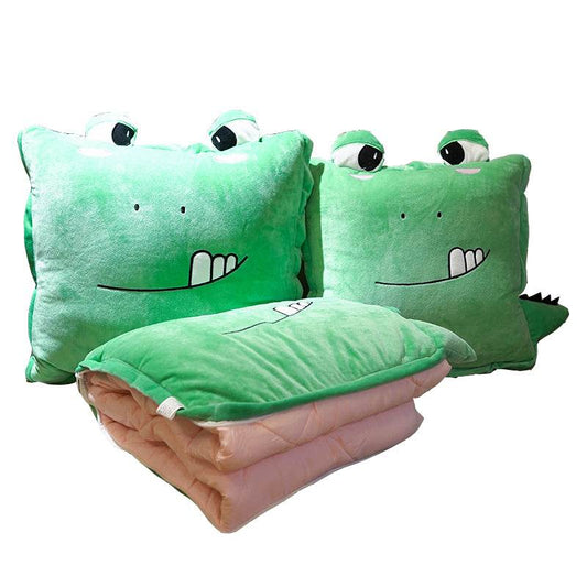 Pillow Quilt Dual-use Office Nap Blanket Two-in-one Car Inner Cushion - Mubimart