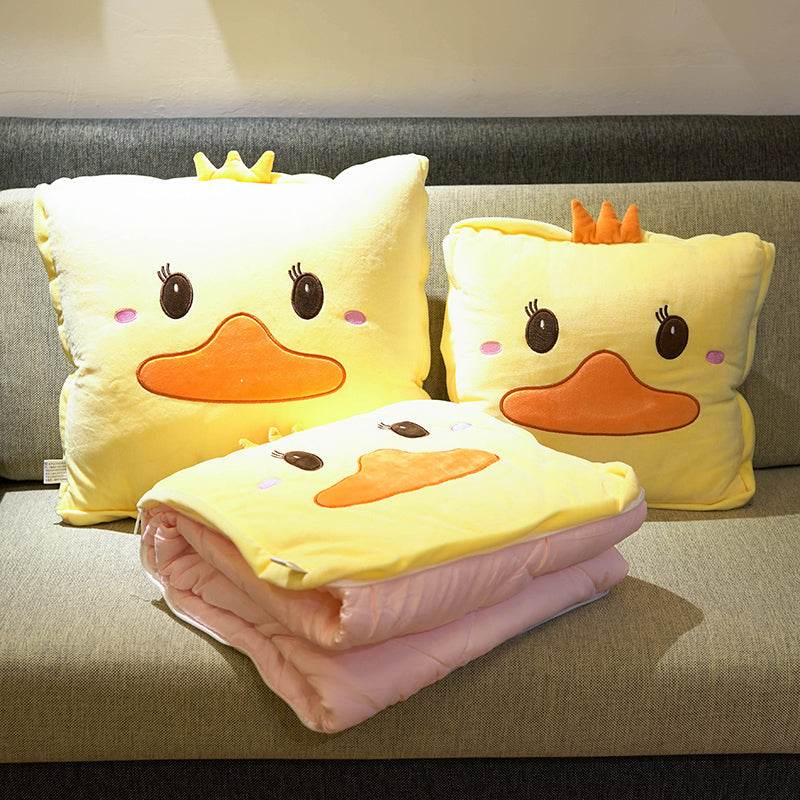Pillow Quilt Dual-use Office Nap Blanket Two-in-one Car Inner Cushion - Mubimart