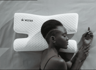 Pillow Side Sleep Without Pressure On The Face Cervical Pillow Wrinkles Face Pillow To Help Sleep Memory Foam Single Pillow - Mubimart