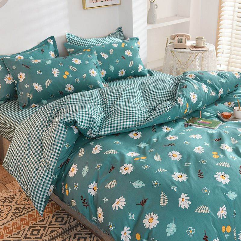 Pillowcase Bed Cover Set Sets Bedding Bedsheet Quilt Duvet - Mubimart
