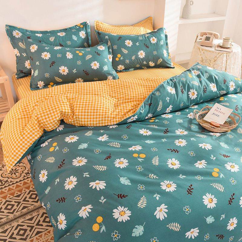 Pillowcase Bed Cover Set Sets Bedding Bedsheet Quilt Duvet - Mubimart