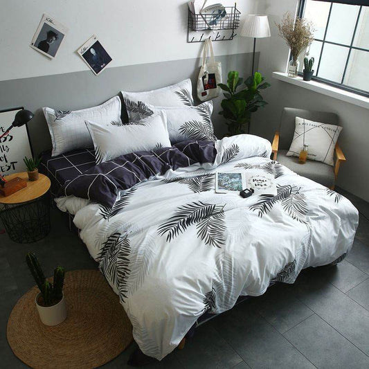 Pillowcase Bed Cover Set Sets Bedding Bedsheet Quilt Duvet - Mubimart