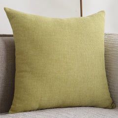 Plain Cotton Linen Sofa Cushion Thickened Square Pillow - Mubimart -  