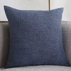 Plain Cotton Linen Sofa Cushion Thickened Square Pillow - Mubimart - Bed pillow 