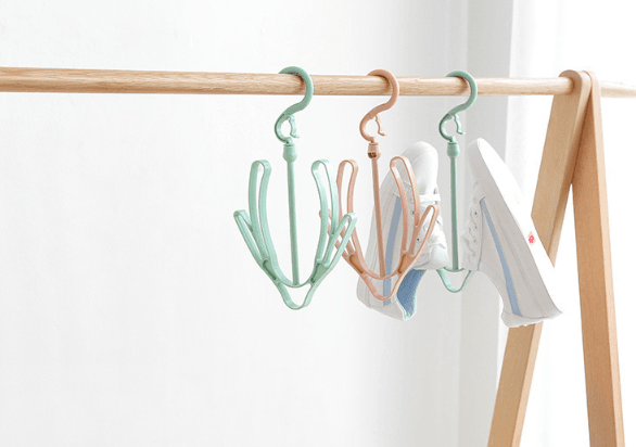 Plain windproof shoe drying rack - Mubimart