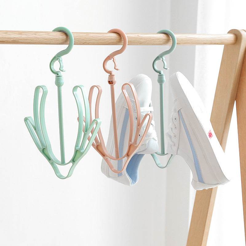 Plain windproof shoe drying rack - Mubimart