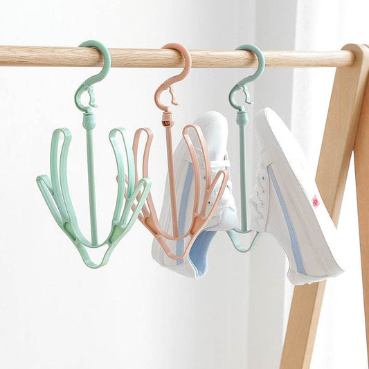Plain windproof shoe drying rack - Mubimart