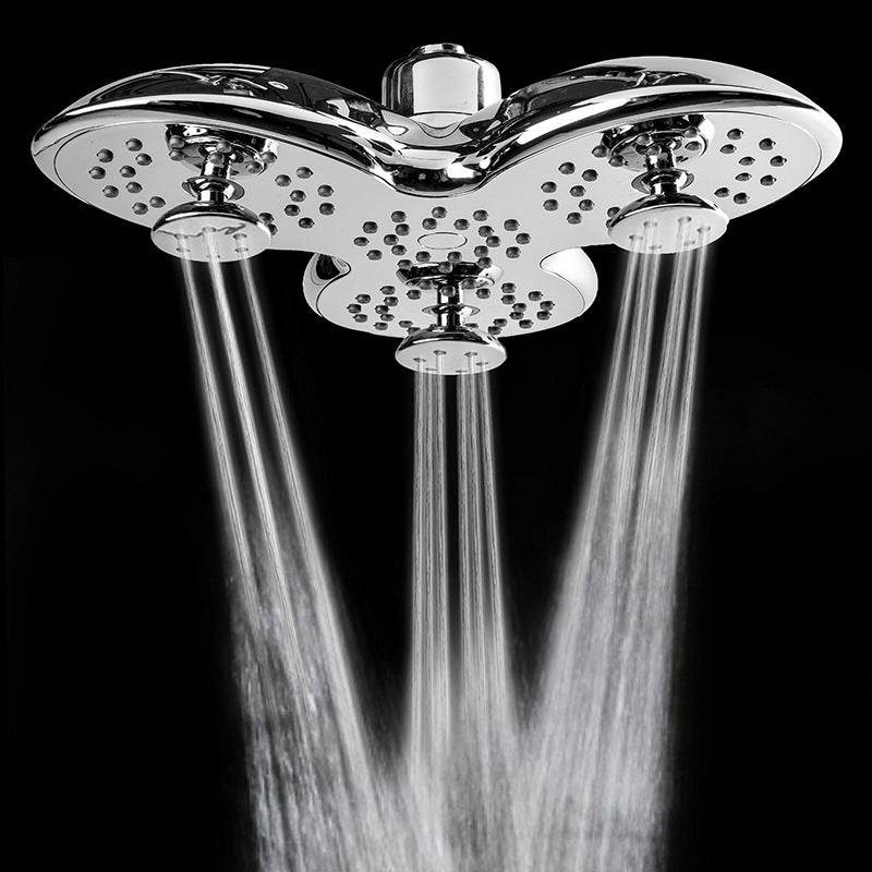 Plastic Bathroom Shower Head Multi-mode Pressurized Top Shower Head - Mubimart