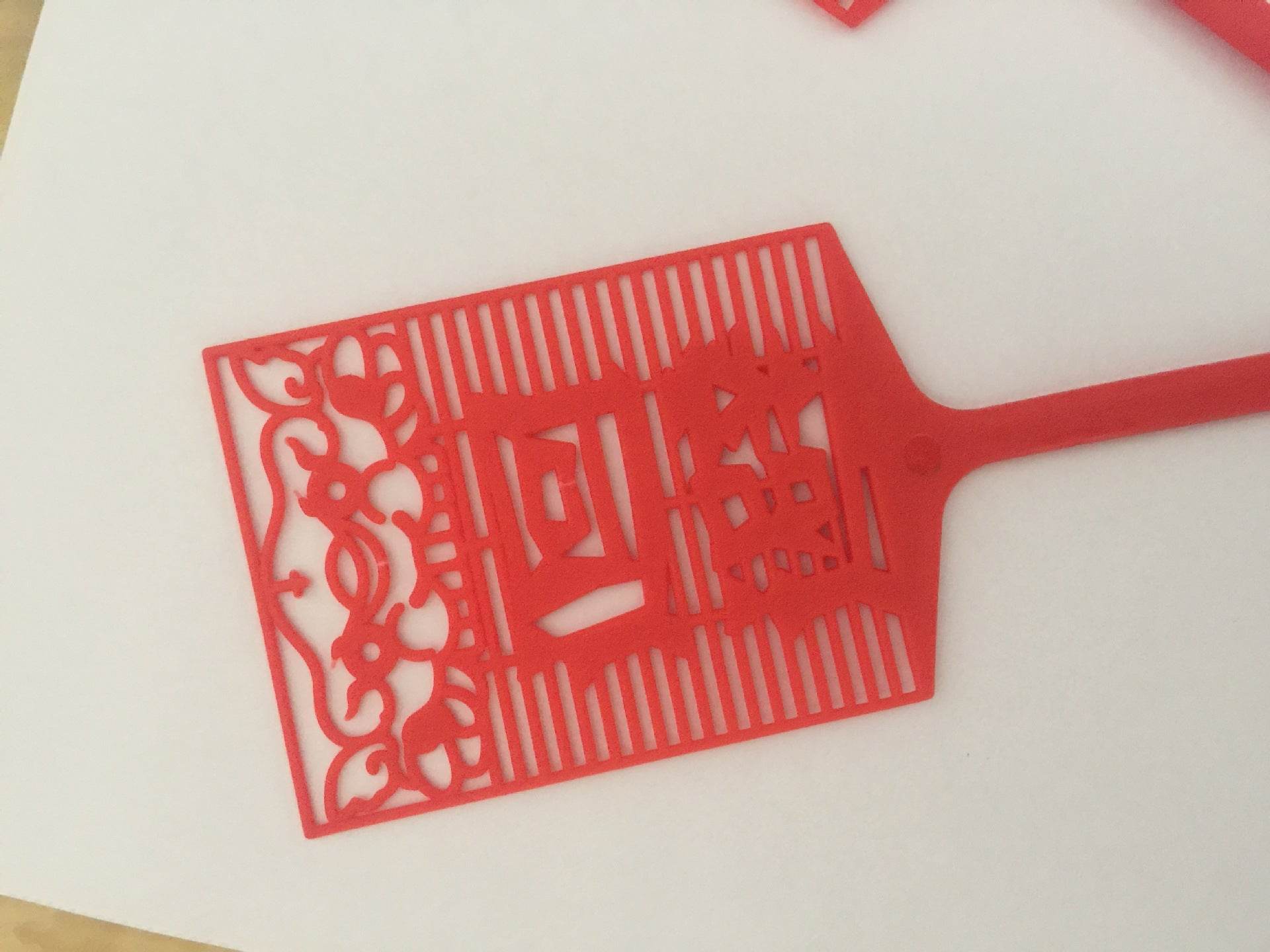 Plastic Creative Funny Long Handle Fly Swatter - Mubimart
