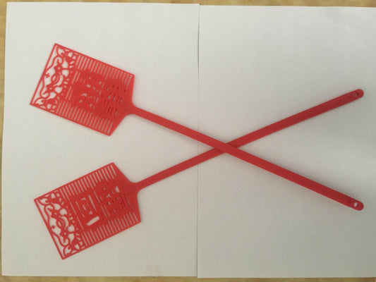 Plastic Creative Funny Long Handle Fly Swatter - Mubimart