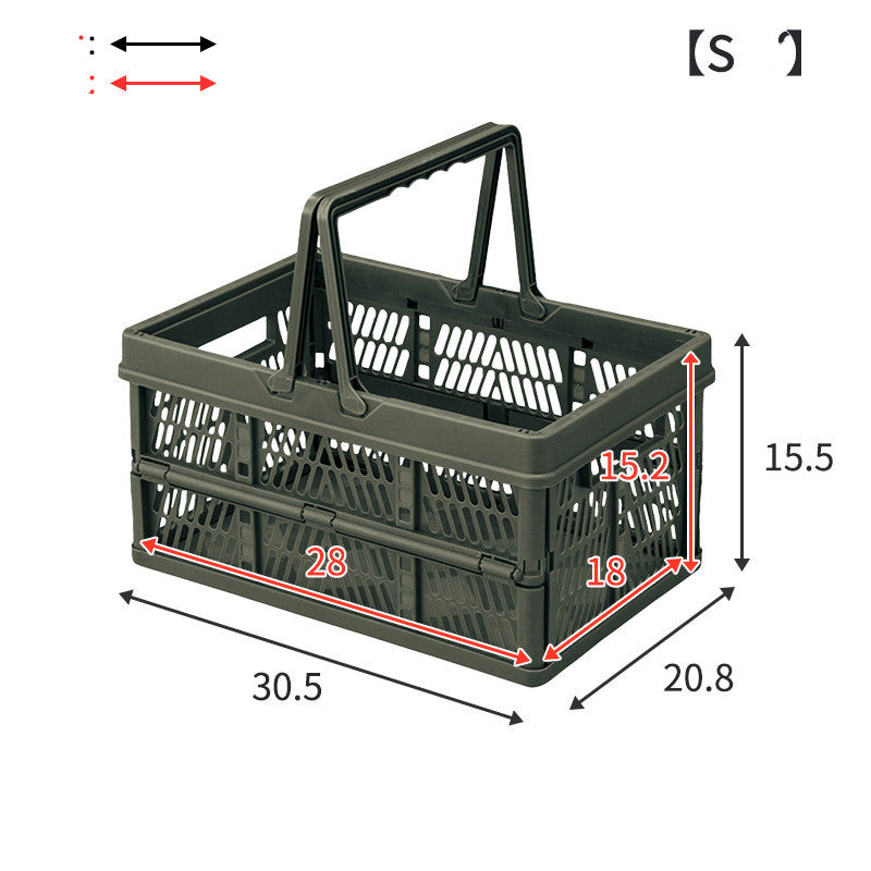 Plastic Folding Basket Household - Mubimart -  